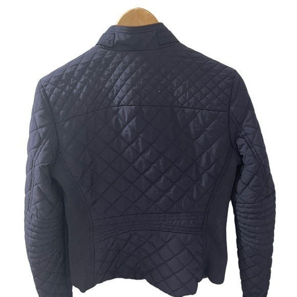 Zara Woman quilted jacket long sleeved high neck zippered with pockets size M - Picture 2 of 6